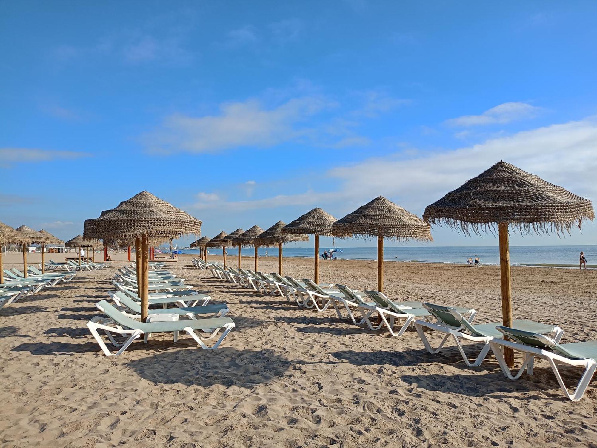 Apartamento Dos Habitaciones Primera Linea De Playa Valencia Eksteriør bilde