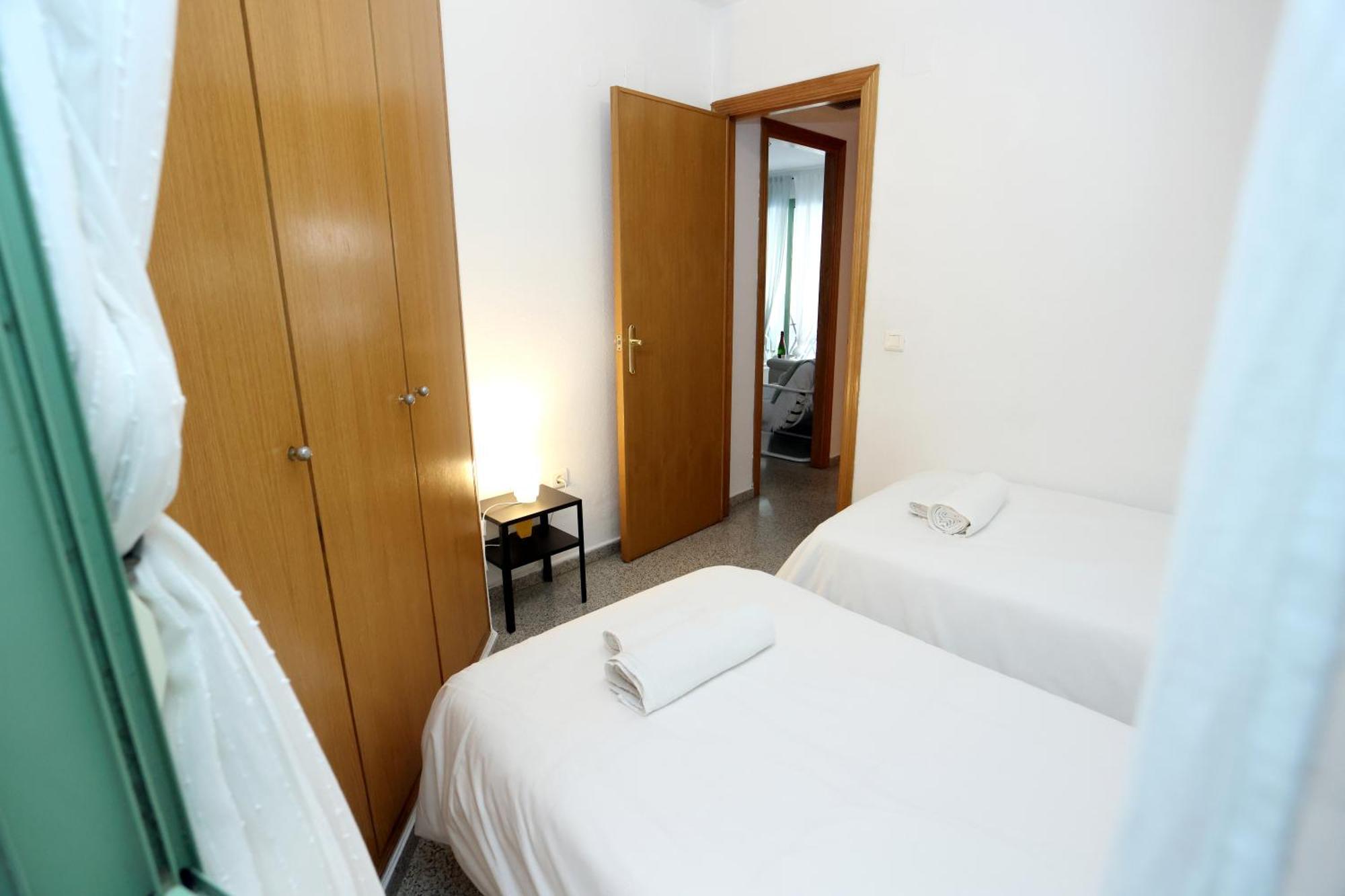 Apartamento Dos Habitaciones Primera Linea De Playa Valencia Eksteriør bilde