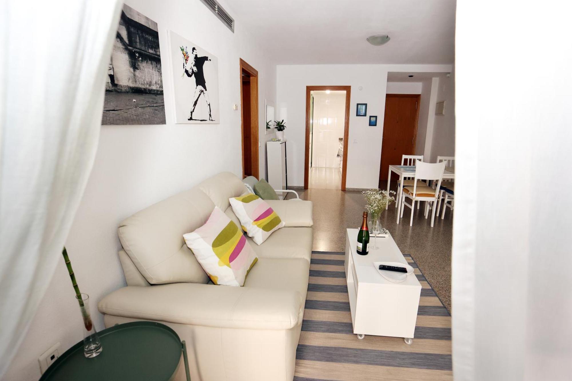Apartamento Dos Habitaciones Primera Linea De Playa Valencia Eksteriør bilde